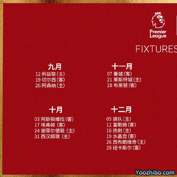 20/21赛季利物浦赛程表出炉：9月12日首轮闭门战利兹联