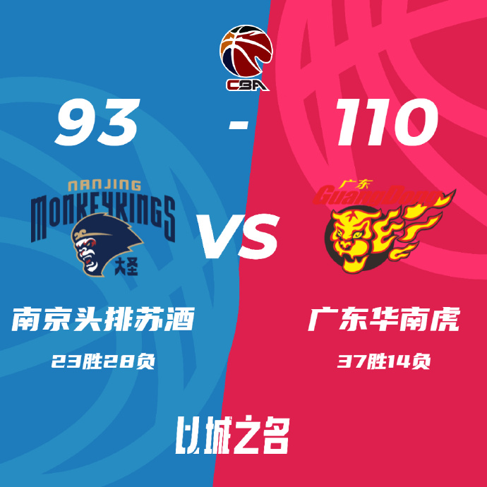 广东110-93击溃同曦 杜润旺15+8 林葳24分