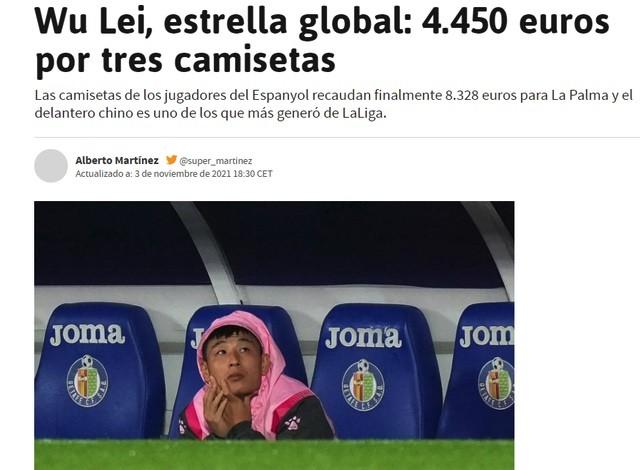 武磊3件球衣卖出3.3万！超队友筹款总和，西媒盛赞：影响力比肩梅西